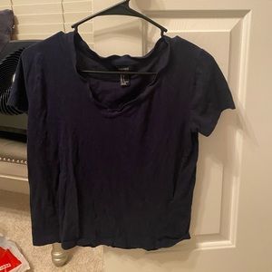 Blue V neck